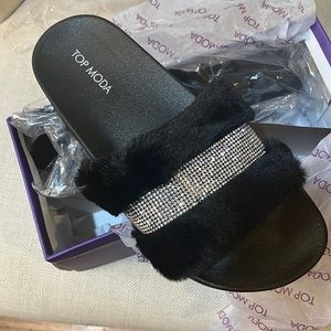 Top Moda Rhinestone slipper